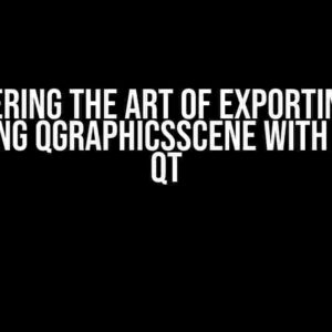 Mastering the Art of Exporting and Importing QGraphicsScene with Items in Qt