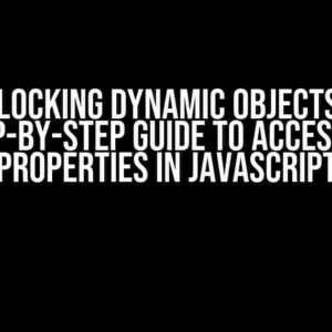 Unlocking Dynamic Objects: A Step-by-Step Guide to Accessing Properties in JavaScript